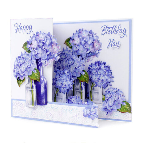 Katy Sue Designs Blue Hydrangeas 3D Die-Cut Decoupage (3pcs) (11-DCD665)