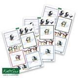 Katy Sue Designs Busy Penguins 3D Die-Cut Decoupage (3pcs) (11-DCD628)