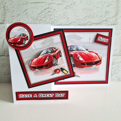 Katy Sue Designs Cars and Bikes 3D Die-Cut Decoupage (12pcs) (11-DCDCAR12)