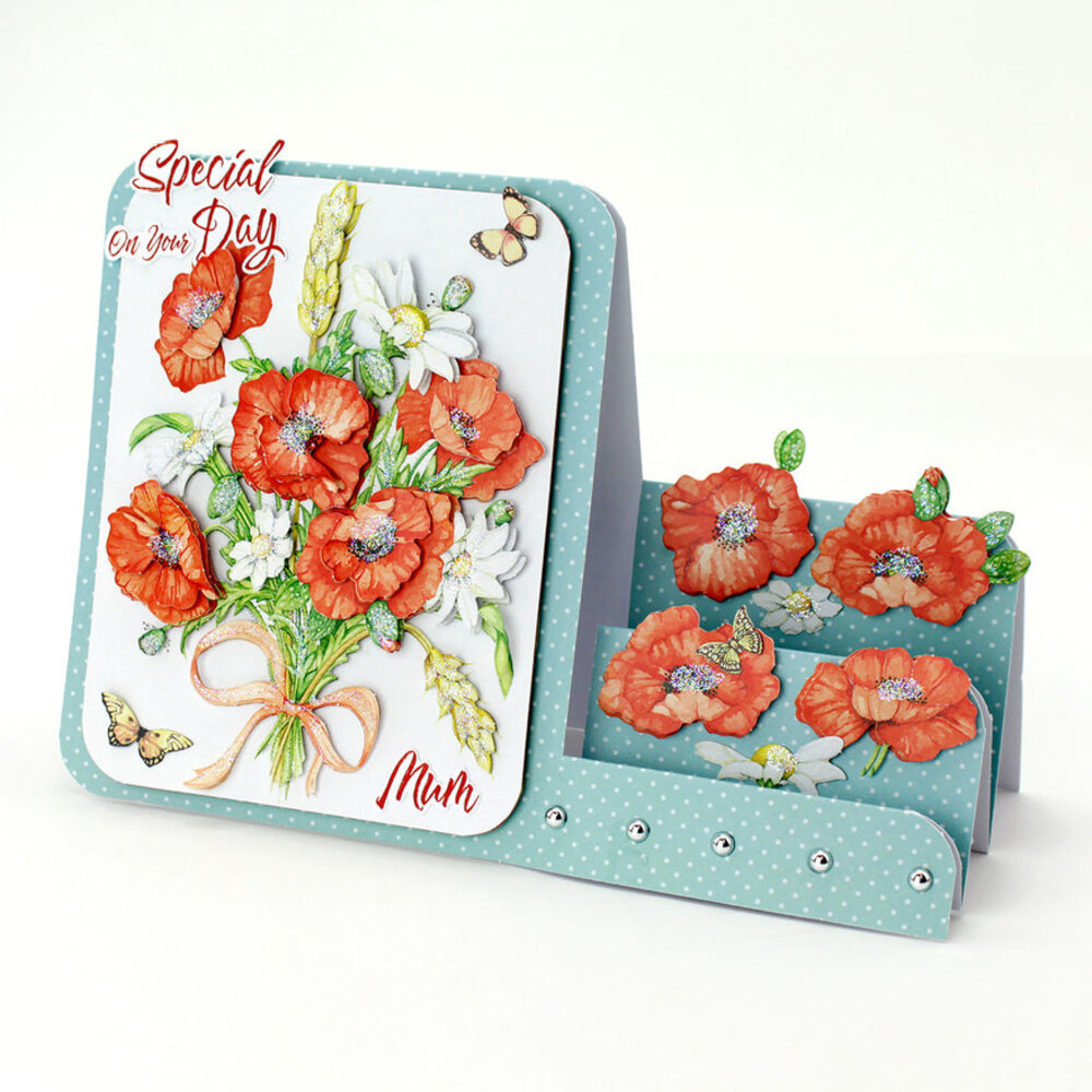 Katy Sue Designs Corn Poppies 3D Die-Cut Decoupage (3pcs) (11-DCD667) Katy Sue Designs Corn Poppies 3D Die-Cut Decoupage (3pcs) (11-DCD667)