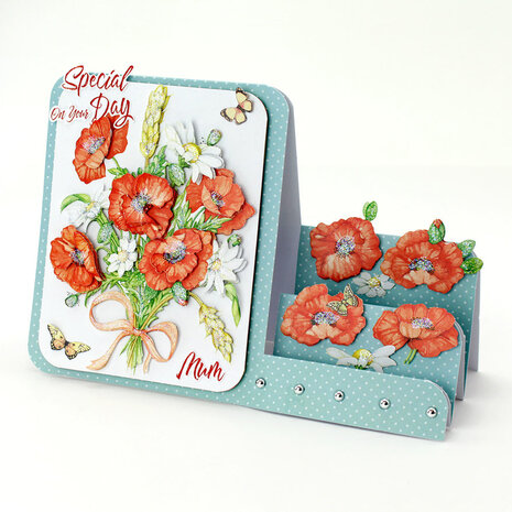 Katy Sue Designs Corn Poppies 3D Die-Cut Decoupage (3pcs) (11-DCD667) Katy Sue Designs Corn Poppies 3D Die-Cut Decoupage (3pcs) (11-DCD667)