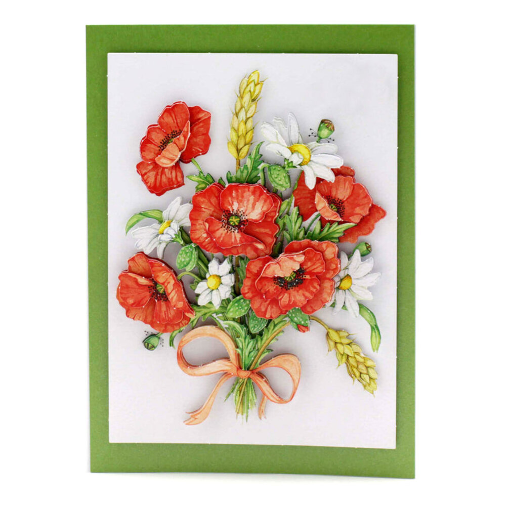 Katy Sue Designs Corn Poppies 3D Die-Cut Decoupage (3pcs) (11-DCD667) Katy Sue Designs Corn Poppies 3D Die-Cut Decoupage (3pcs) (11-DCD667)