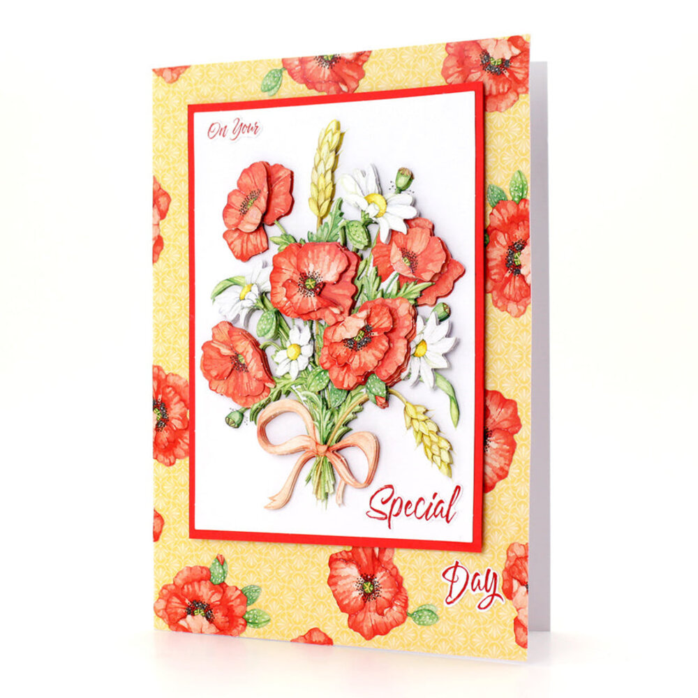Katy Sue Designs Corn Poppies 3D Die-Cut Decoupage (3pcs) (11-DCD667) Katy Sue Designs Corn Poppies 3D Die-Cut Decoupage (3pcs) (11-DCD667)