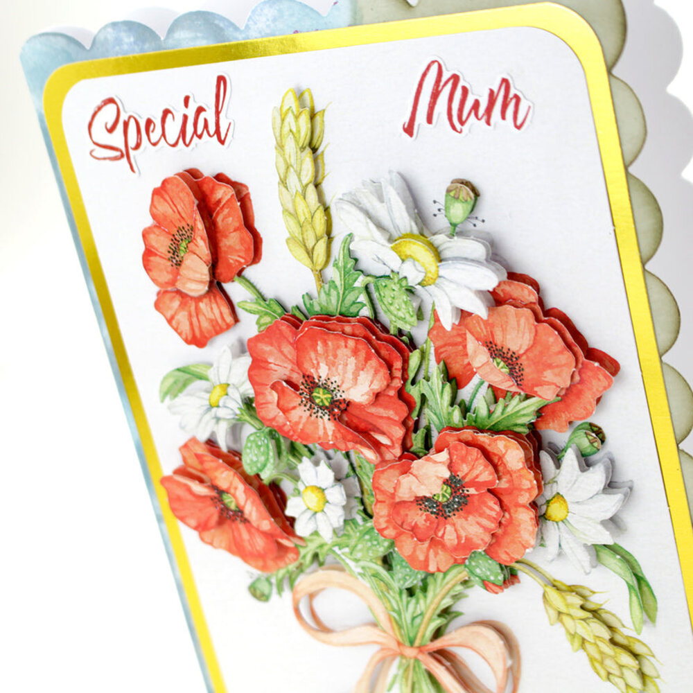 Katy Sue Designs Corn Poppies 3D Die-Cut Decoupage (3pcs) (11-DCD667) Katy Sue Designs Corn Poppies 3D Die-Cut Decoupage (3pcs) (11-DCD667)