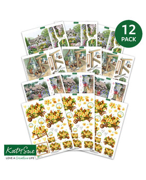 Katy Sue Designs Country Garden 3D Die-Cut Decoupage (12pcs) (11-DCDGAR12)