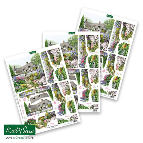 Katy Sue Designs Country Garden 3D Die-Cut Decoupage (12pcs) (11-DCDGAR12)
