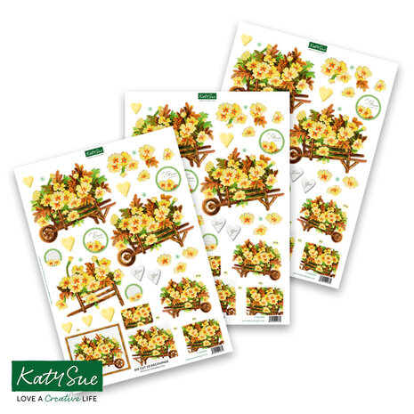 Katy Sue Designs Country Garden 3D Die-Cut Decoupage (12pcs) (11-DCDGAR12)