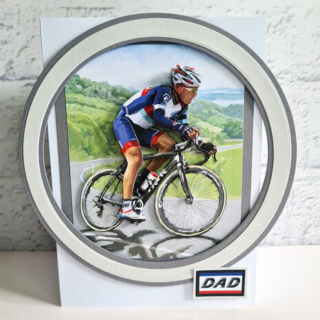 Katy Sue Designs Cycling 3D Die-Cut Decoupage (3pcs) (11-DCD623)