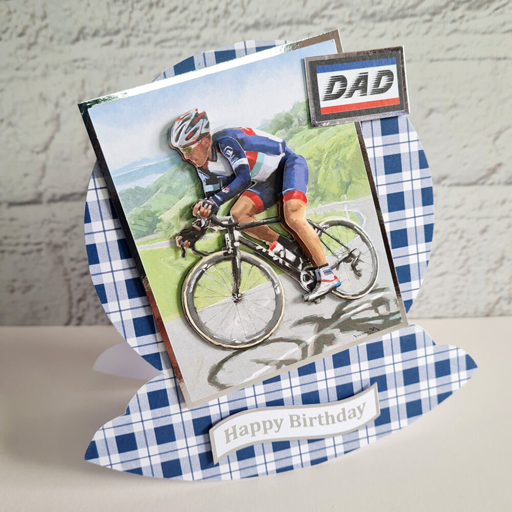 Katy Sue Designs Cycling 3D Die-Cut Decoupage (3pcs) (11-DCD623)