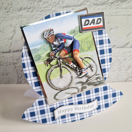 Katy Sue Designs Cycling 3D Die-Cut Decoupage (3pcs) (11-DCD623)