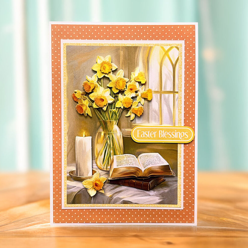Katy Sue Designs Daffodil Window 3D Die-Cut Decoupage (3pcs) (11-DCD725)