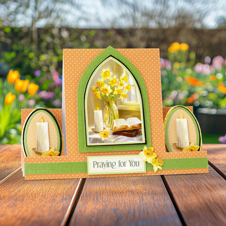 Katy Sue Designs Daffodil Window 3D Die-Cut Decoupage (3pcs) (11-DCD725)