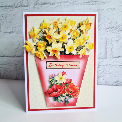 Katy Sue Designs Daffodil, Tulip & Poppy Bouquet 3D Die-Cut Decoupage (3pcs) (11-DCD703) Katy Sue Designs Daffodil, Tulip & Poppy Bouquet 3D Die-Cut Decoupage (3pcs) (11-DCD703)