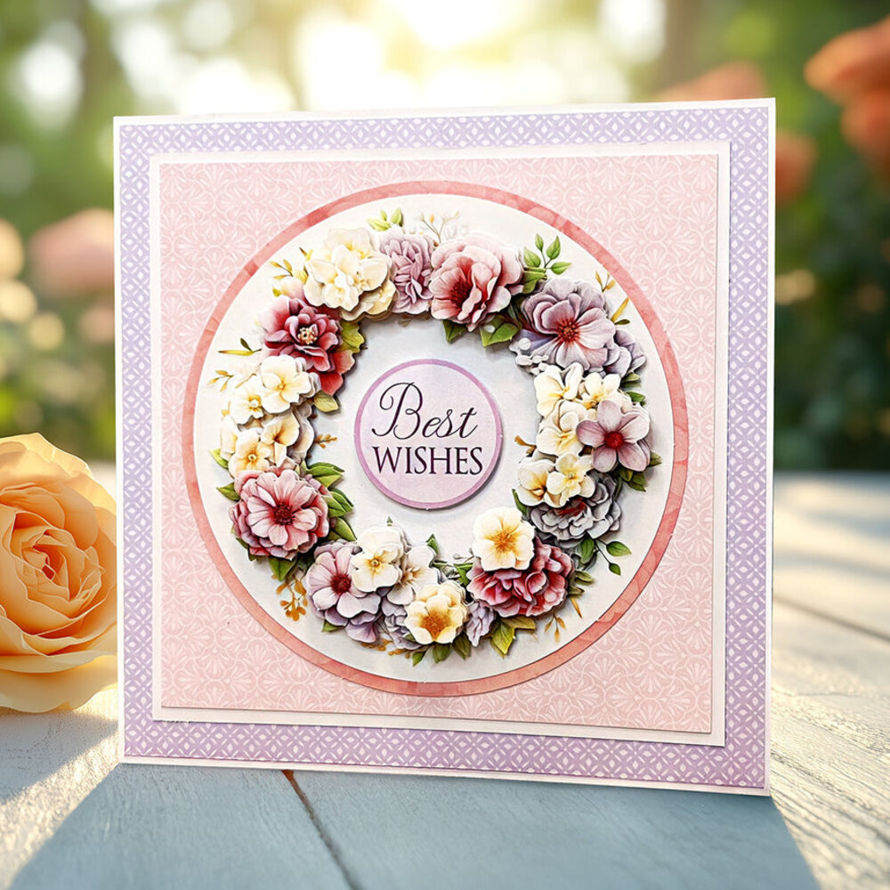 Katy Sue Designs Dove with Flowers 3D Die-Cut Decoupage (3pcs) (11-DCD727)