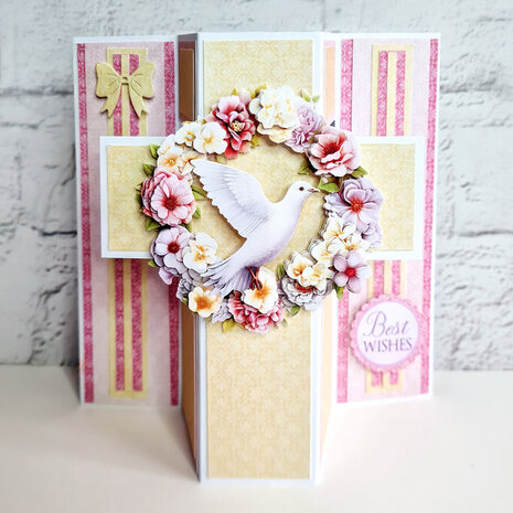 Katy Sue Designs Dove with Flowers 3D Die-Cut Decoupage (3pcs) (11-DCD727)