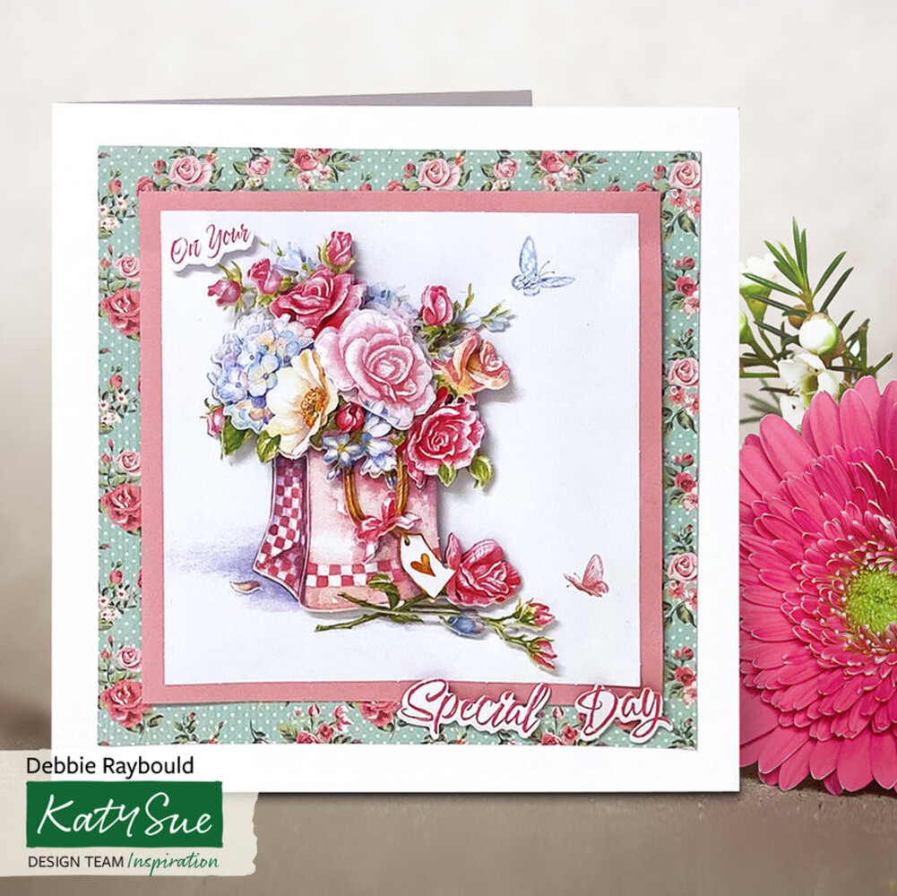 Katy Sue Designs Filled with Flowers 3D Die-Cut Decoupage (3pcs) (11-DCD646)