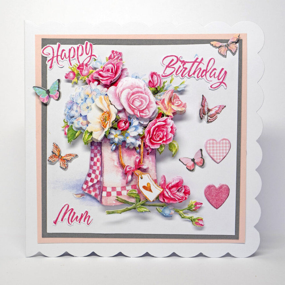 Katy Sue Designs Filled with Flowers 3D Die-Cut Decoupage (3pcs) (11-DCD646)