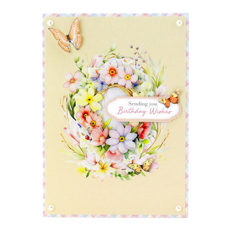 Katy Sue Designs Floral Basket & Wreath 3D Die-Cut Decoupage (3pcs) (11-DCD707)