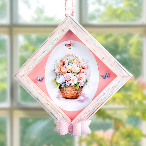 Katy Sue Designs Floral Basket & Wreath 3D Die-Cut Decoupage (3pcs) (11-DCD707)