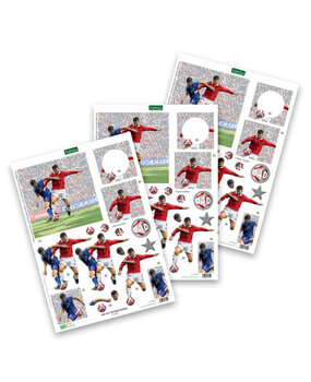 Katy Sue Designs Football 3D Die-Cut Decoupage (3pcs) (11-DCD627)
