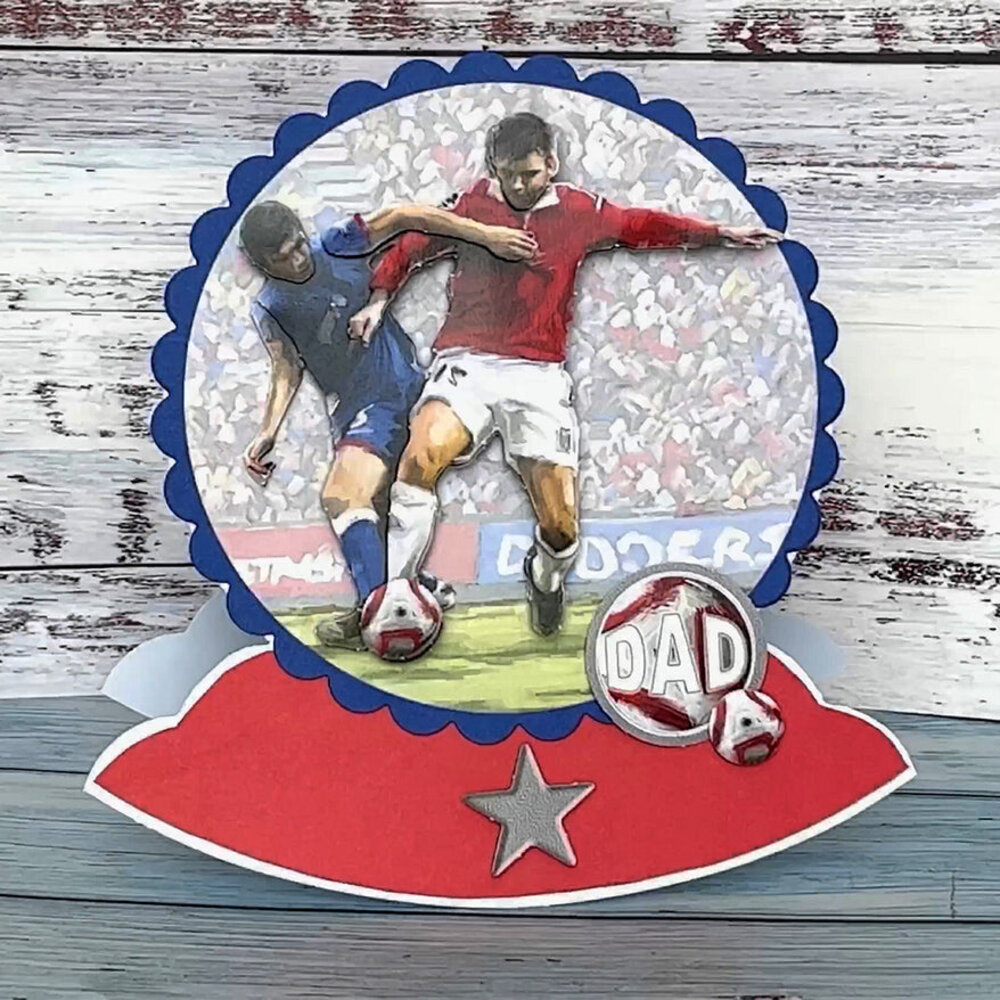 Katy Sue Designs Football 3D Die-Cut Decoupage (3pcs) (11-DCD627)
