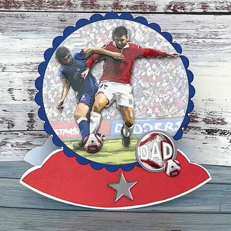 Katy Sue Designs Football 3D Die-Cut Decoupage (3pcs) (11-DCD627)