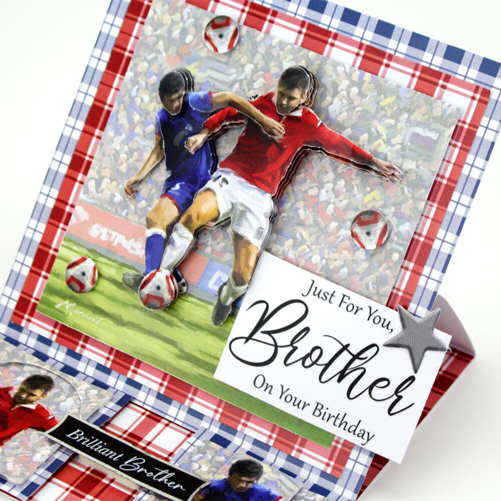 Katy Sue Designs Football 3D Die-Cut Decoupage (3pcs) (11-DCD627)