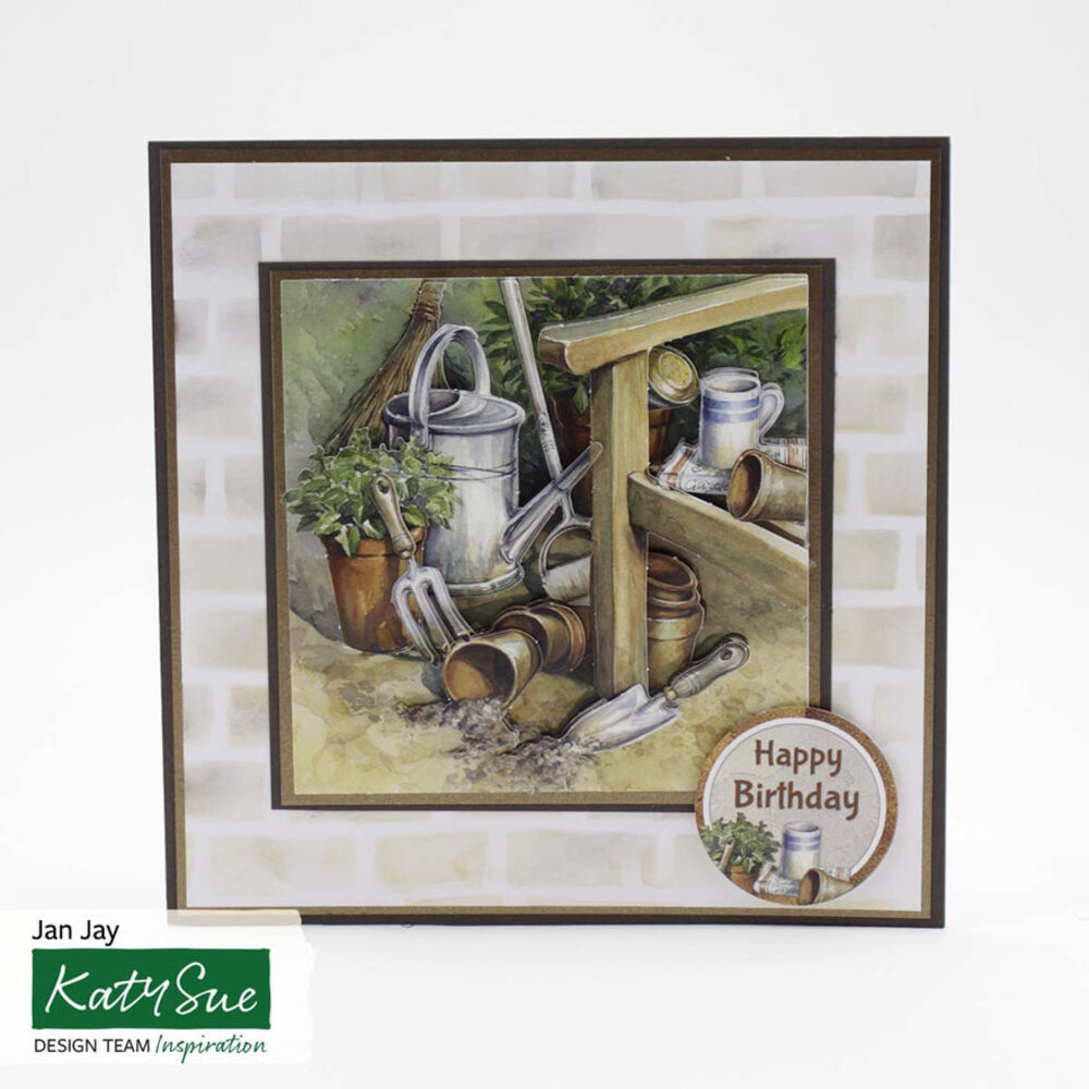 Katy Sue Designs Gardeners Corner 3D Die-Cut Decoupage (3pcs) (11-DCD620)