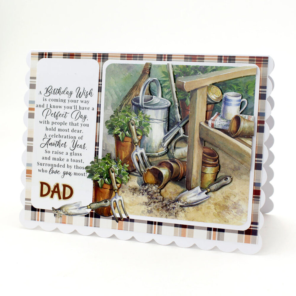 Katy Sue Designs Gardeners Corner 3D Die-Cut Decoupage (3pcs) (11-DCD620)