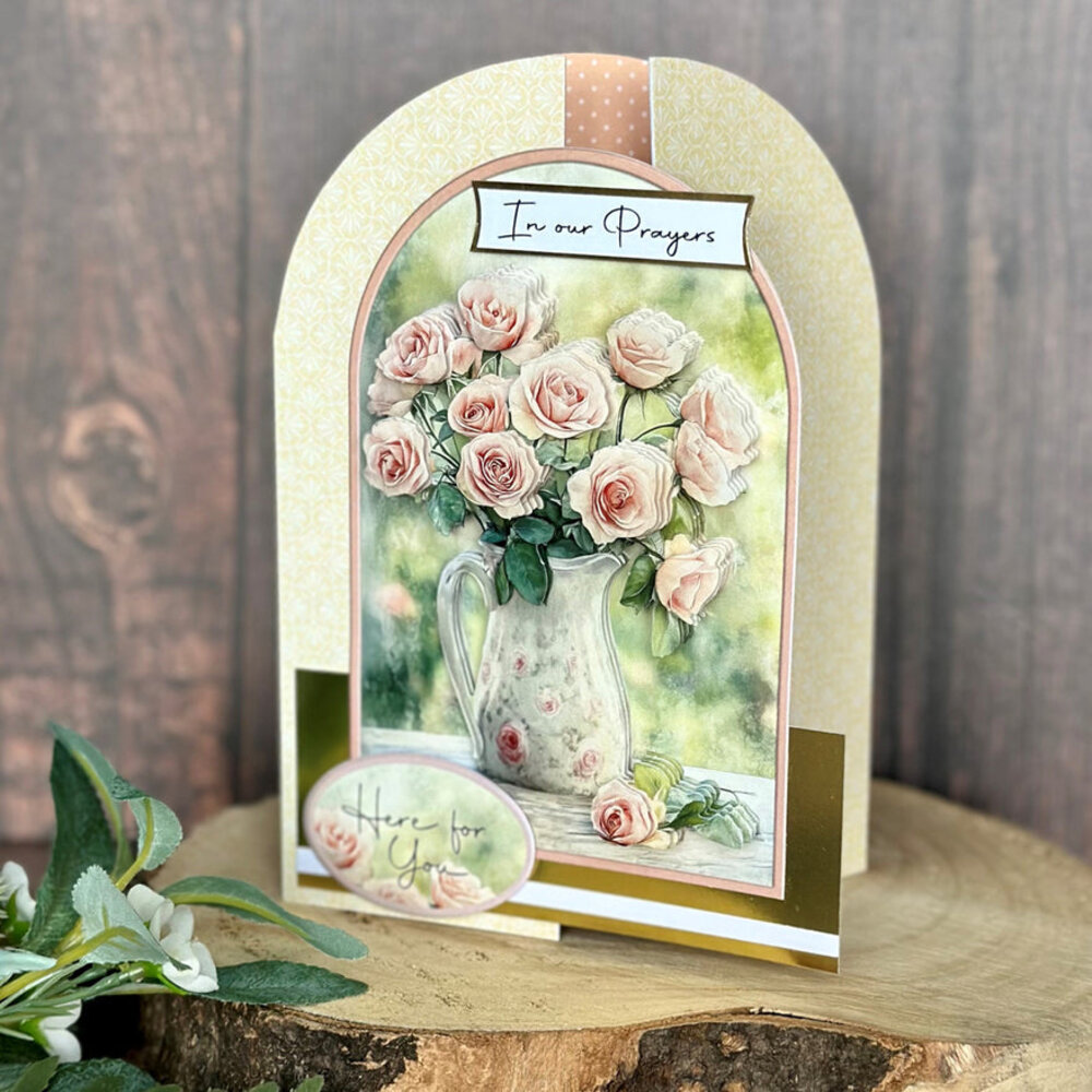 Katy Sue Designs Jug of Roses 3D Die-Cut Decoupage (3pcs) (11-DCD722)