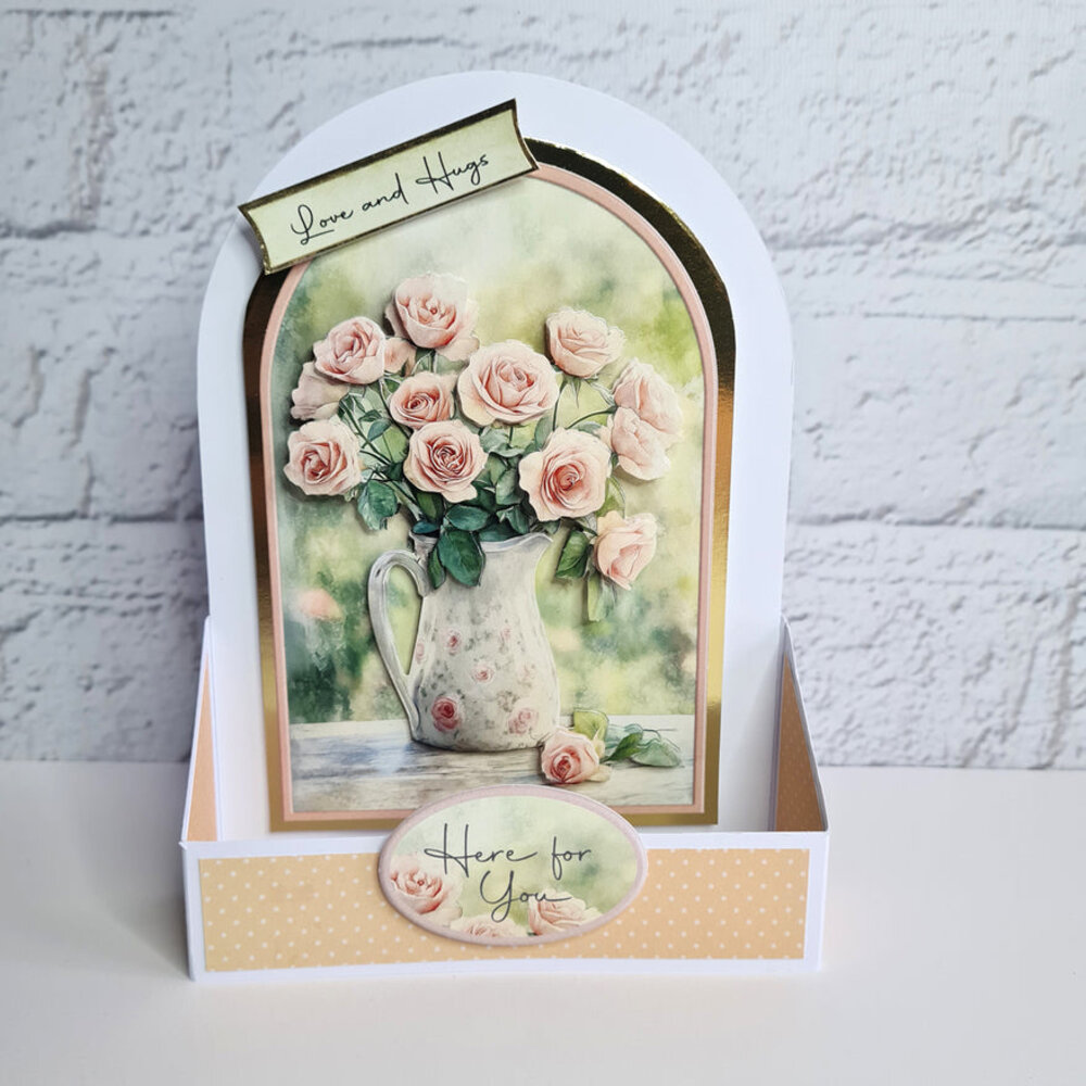 Katy Sue Designs Jug of Roses 3D Die-Cut Decoupage (3pcs) (11-DCD722)