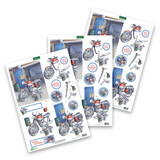 Katy Sue Designs Motorbike & Tools 3D Die-Cut Decoupage (3pcs) (11-DCD619)