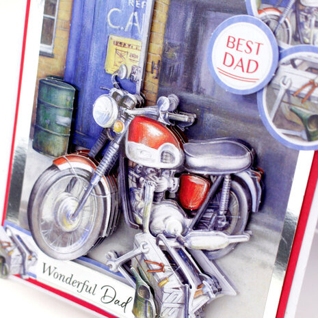 Katy Sue Designs Motorbike & Tools 3D Die-Cut Decoupage (3pcs) (11-DCD619)