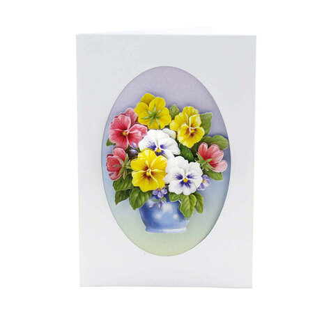 Katy Sue Designs Pots of Flowers 3D Die-Cut Decoupage (3pcs) (11-DCD505)