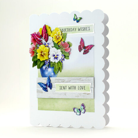 Katy Sue Designs Pots of Flowers 3D Die-Cut Decoupage (3pcs) (11-DCD505)