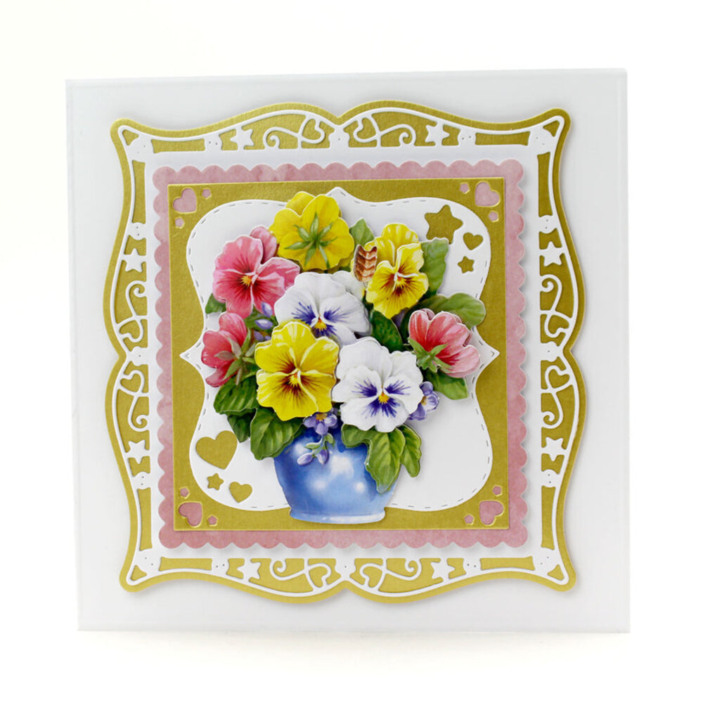 Katy Sue Designs Pots of Flowers 3D Die-Cut Decoupage (3pcs) (11-DCD505)