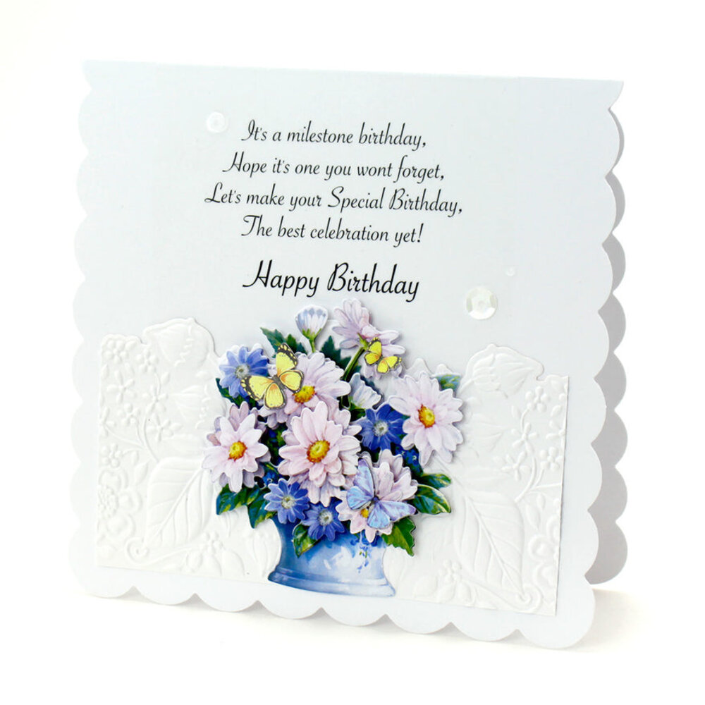 Katy Sue Designs Pots of Flowers 3D Die-Cut Decoupage (3pcs) (11-DCD505)