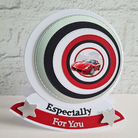 Katy Sue Designs Red Racer 3D Die-Cut Decoupage (3pcs) (11-DCD648)