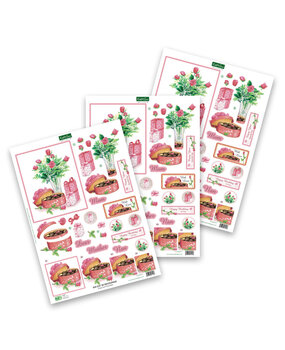 Katy Sue Designs Roses & Chocolates 3D Die-Cut Decoupage (3pcs) (11-DCD571)