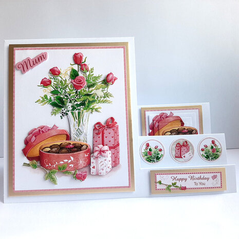Katy Sue Designs Roses & Chocolates 3D Die-Cut Decoupage (3pcs) (11-DCD571)