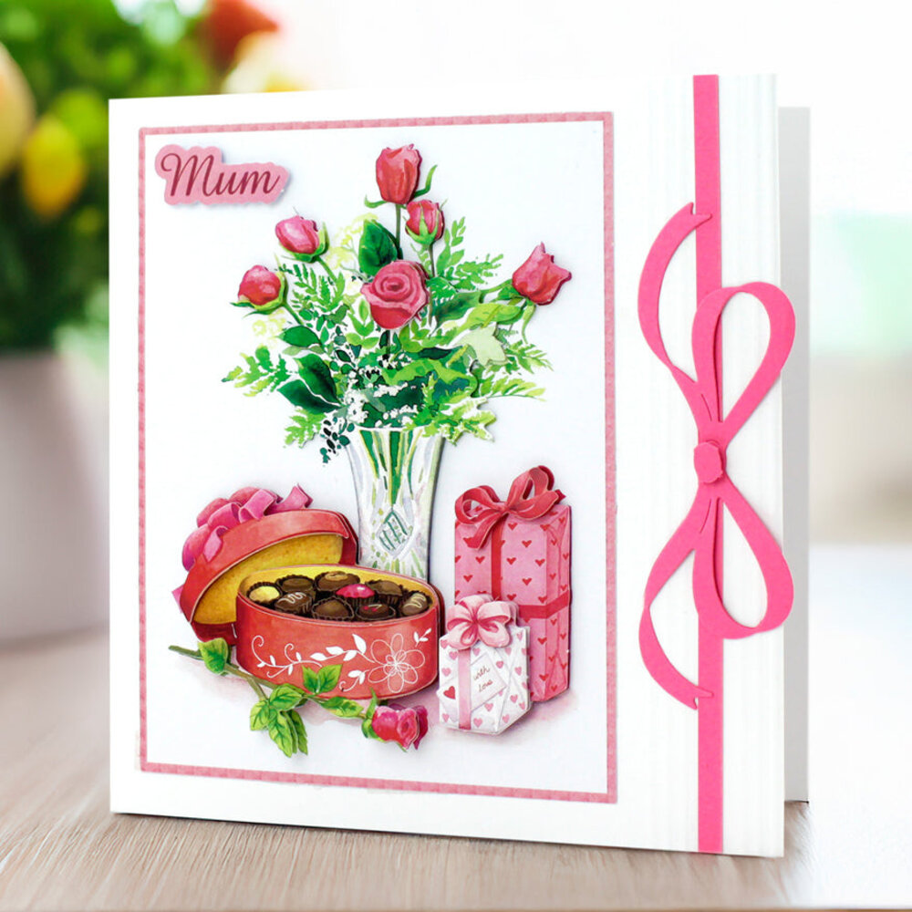 Katy Sue Designs Roses & Chocolates 3D Die-Cut Decoupage (3pcs) (11-DCD571)