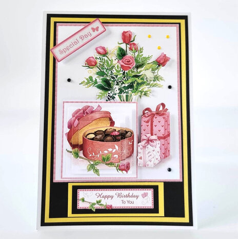 Katy Sue Designs Roses & Chocolates 3D Die-Cut Decoupage (3pcs) (11-DCD571)