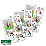 Katy Sue Designs Rugby 3D Die-Cut Decoupage (3pcs) (11-DCD626)