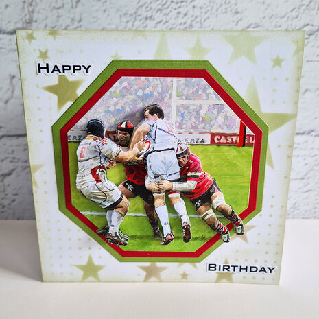 Katy Sue Designs Rugby 3D Die-Cut Decoupage (3pcs) (11-DCD626)