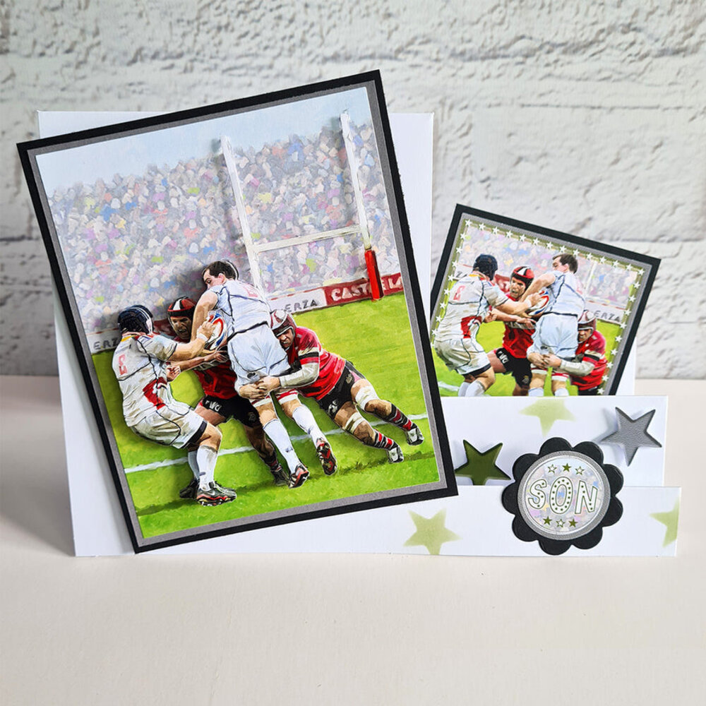 Katy Sue Designs Rugby 3D Die-Cut Decoupage (3pcs) (11-DCD626)