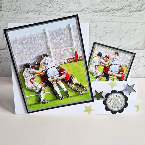 Katy Sue Designs Rugby 3D Die-Cut Decoupage (3pcs) (11-DCD626)