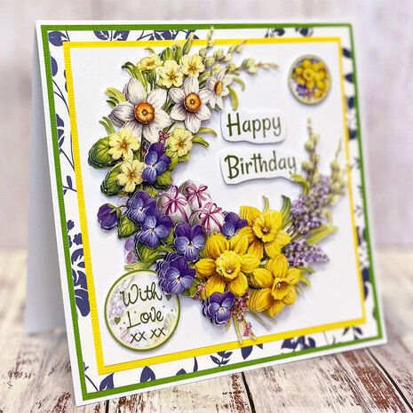 Katy Sue Designs Spring Flowers 3D Die-Cut Decoupage (3pcs) (11-DCD610)