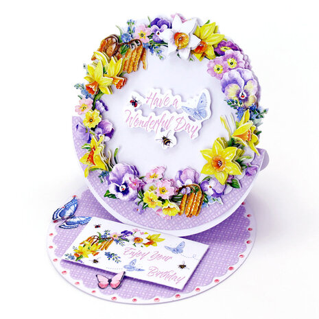 Katy Sue Designs Spring Wreath 3D Die-Cut Decoupage (3pcs) (11-DCD643)