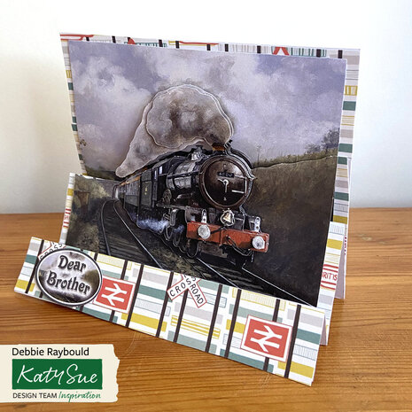 Katy Sue Designs Steam Train 3D Die-Cut Decoupage (3pcs) (11-DCD544)