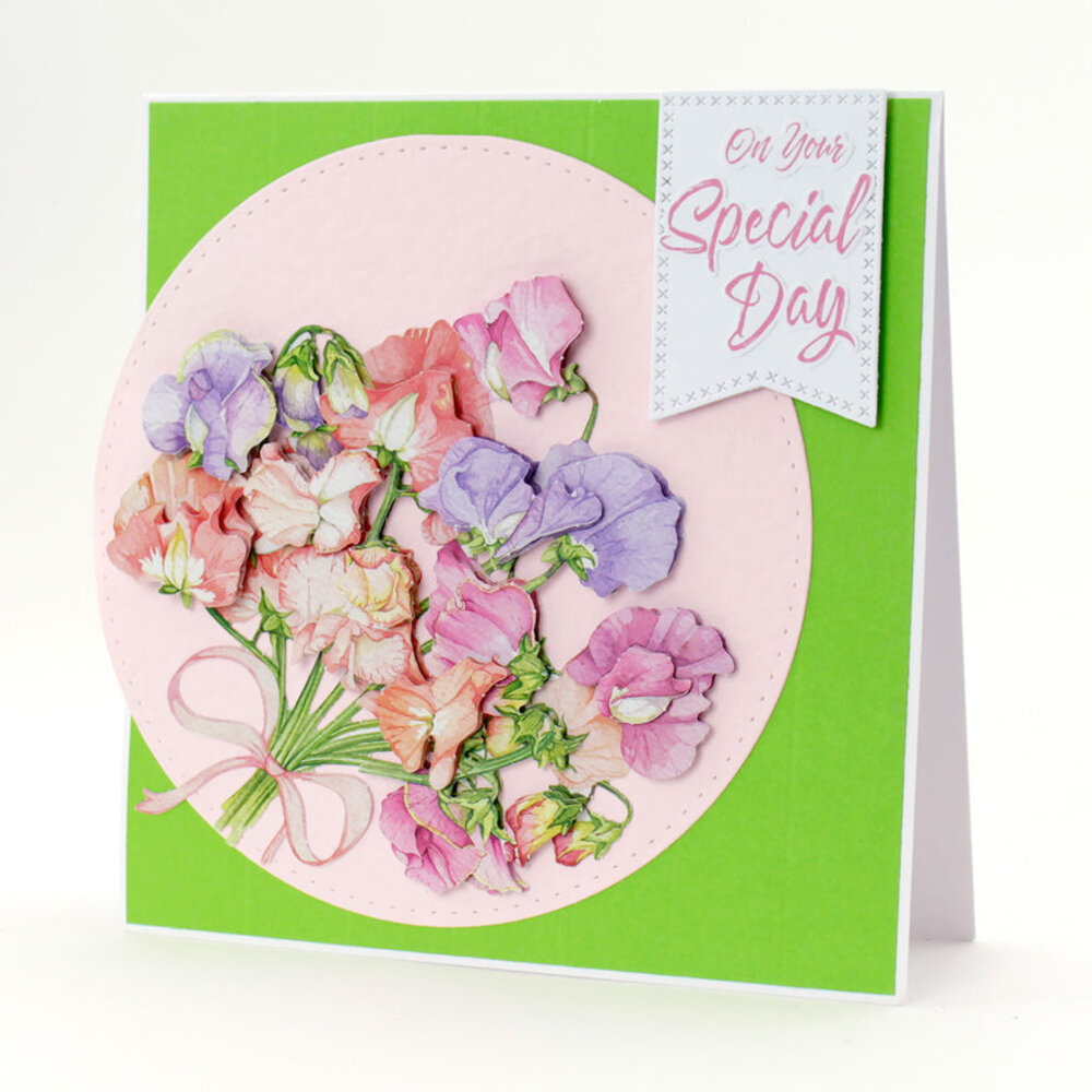 Katy Sue Designs Sweet Peas 3D Die-Cut Decoupage (3pcs) (11-DCD666)